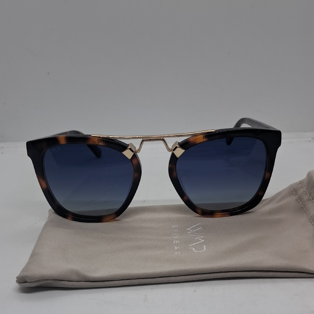 NWOT WMP DEMI Tortoise Shell, Oversized Sunglasses, Square Metal Bridge